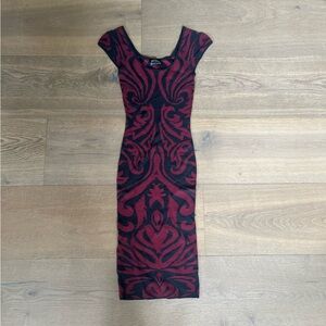 Torn by Ronny Kobo knit midi contour dress